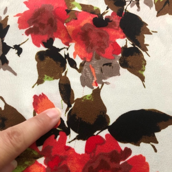 Mario Serrani Red and Brown Asymmetrical Tank Top - Picture 7 of 7